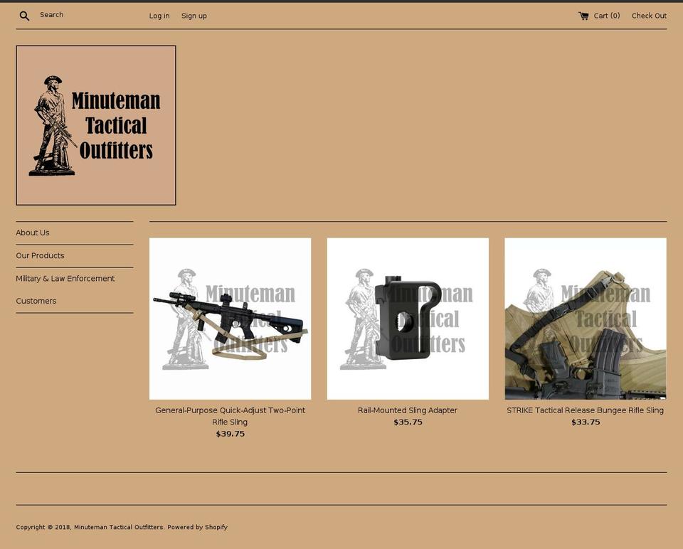 minutemantacticaloutfitters.com shopify website screenshot