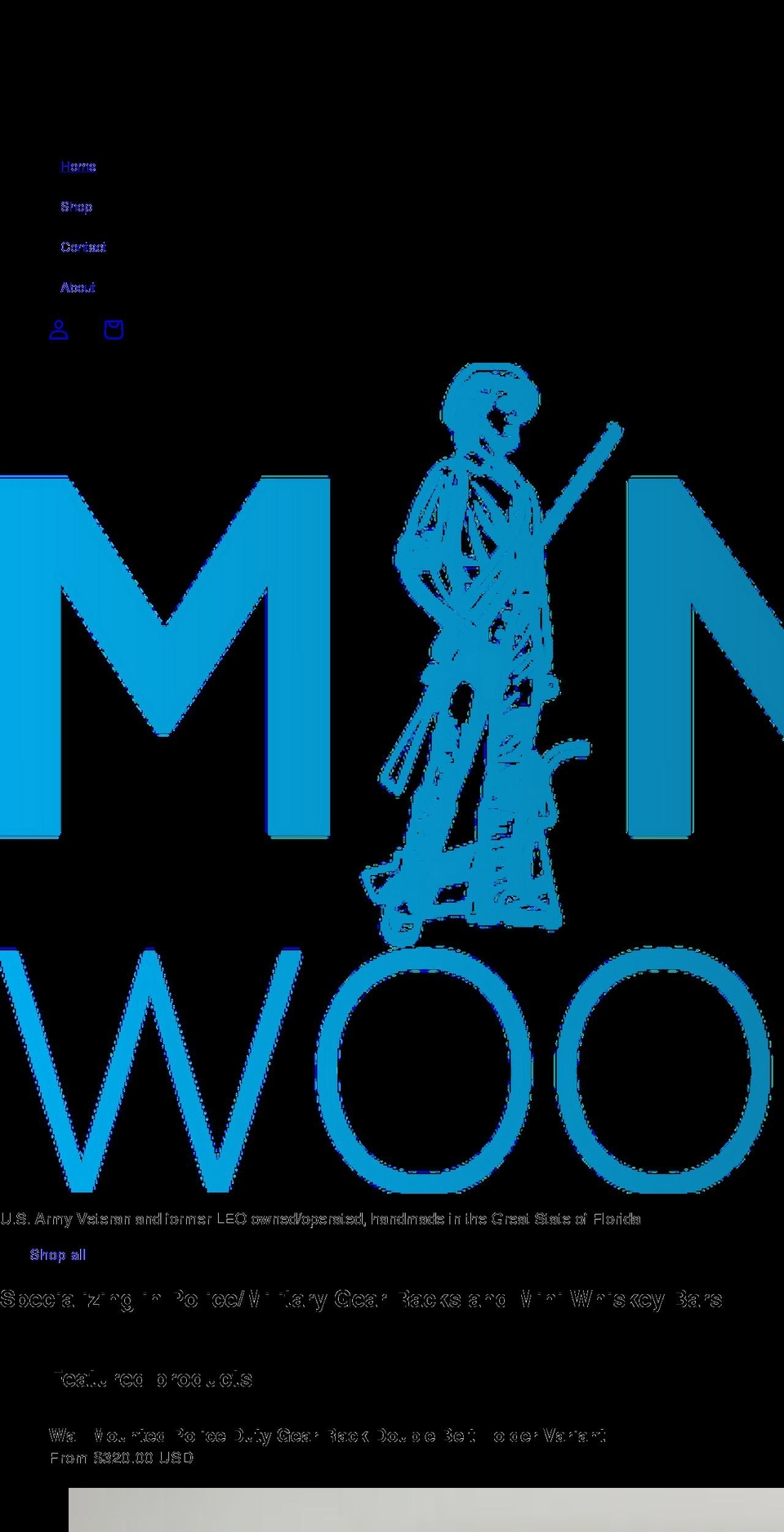 minutemenwooddesign.com shopify website screenshot