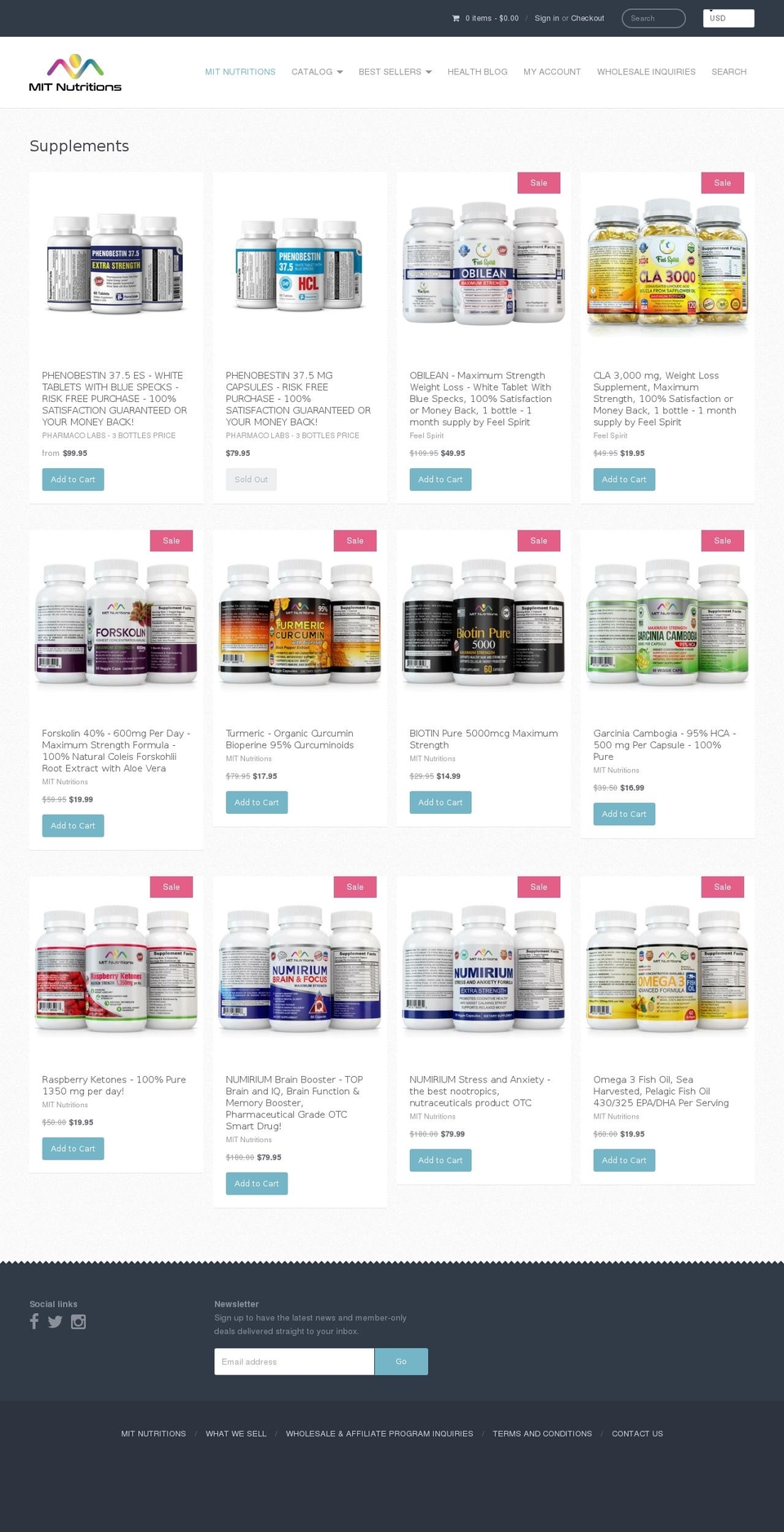 minutra.com shopify website screenshot