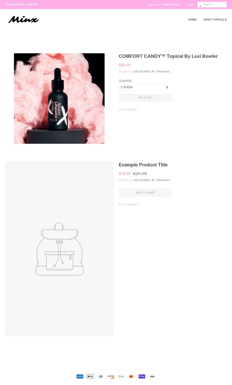 minxpro.com shopify website screenshot