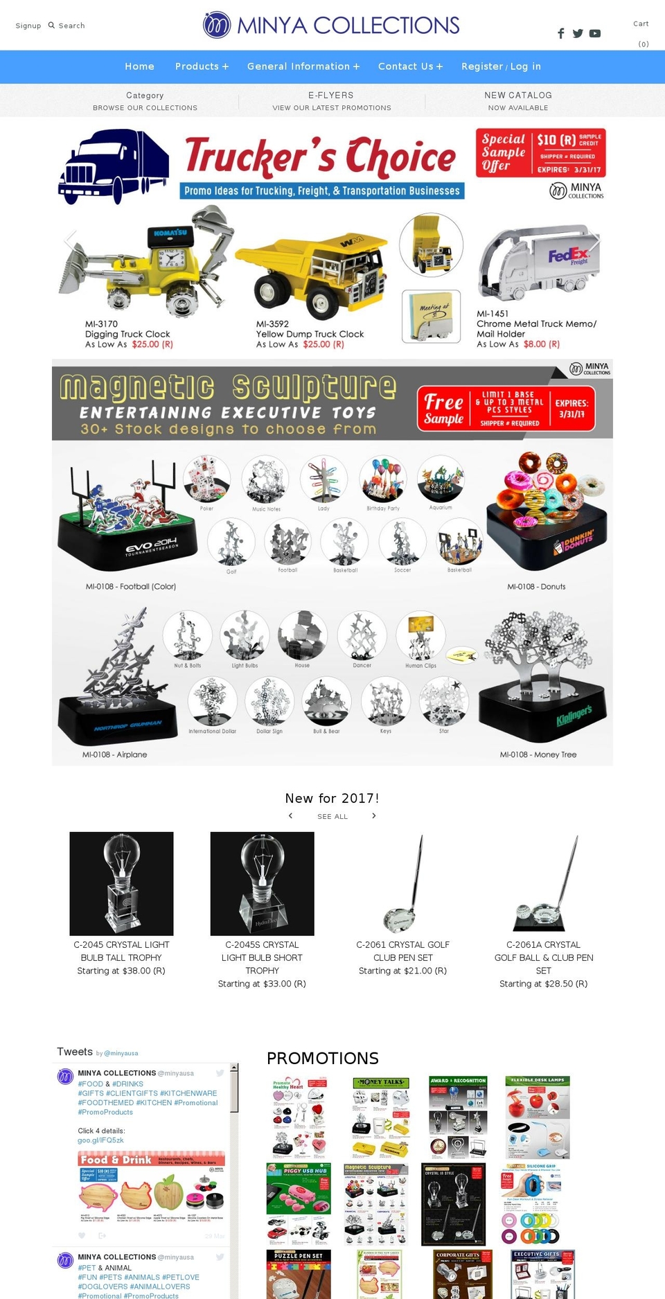 minyausa.com shopify website screenshot