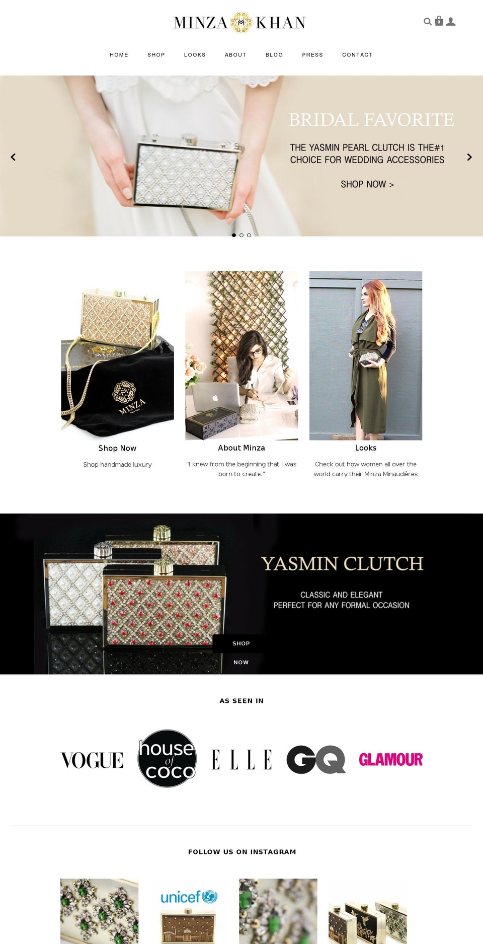 minzakhan.com shopify website screenshot