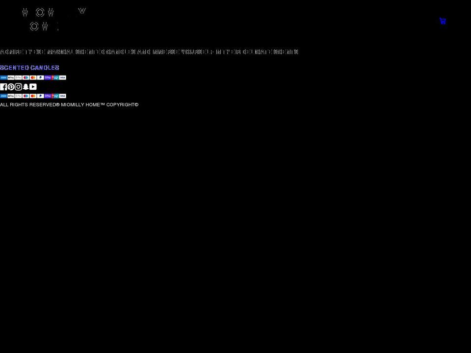 miomilly.com shopify website screenshot