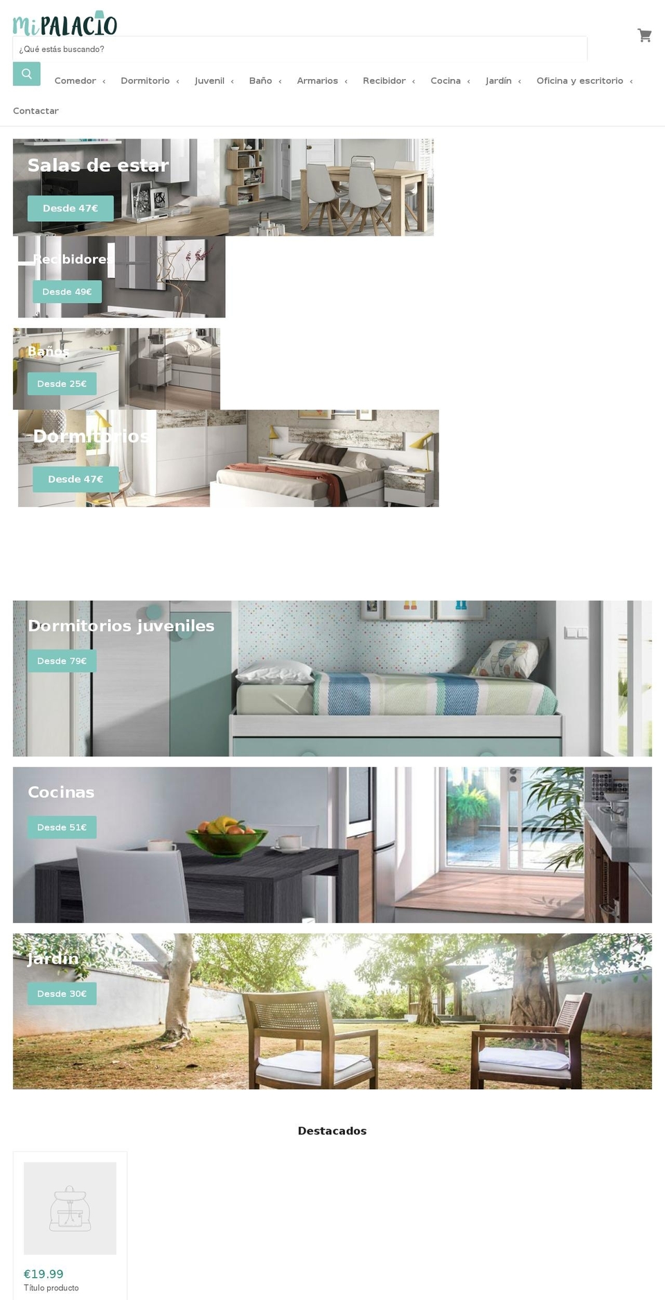 mipalacio.com shopify website screenshot