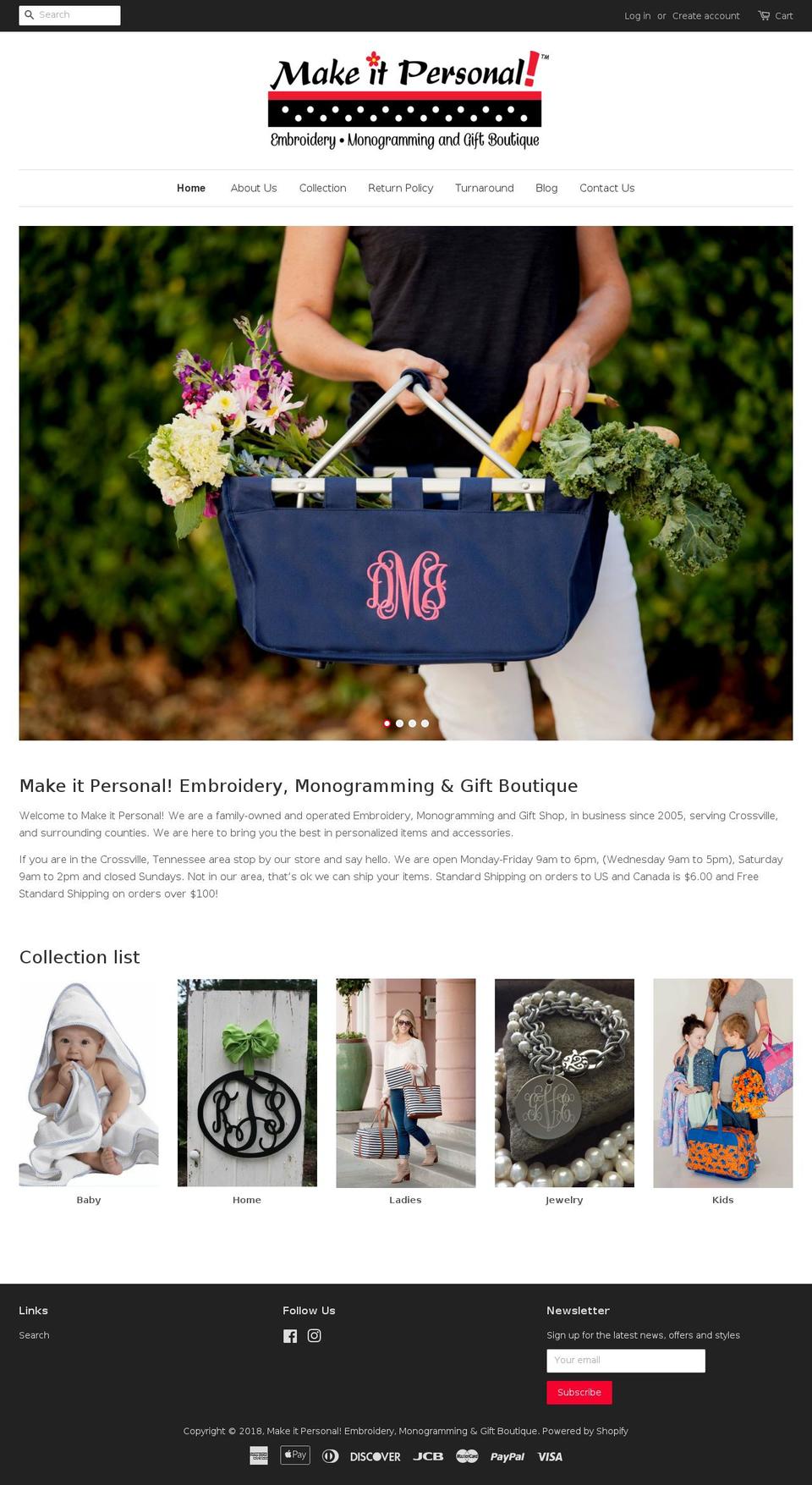 mipgifts.com — Shopify storefront screenshot