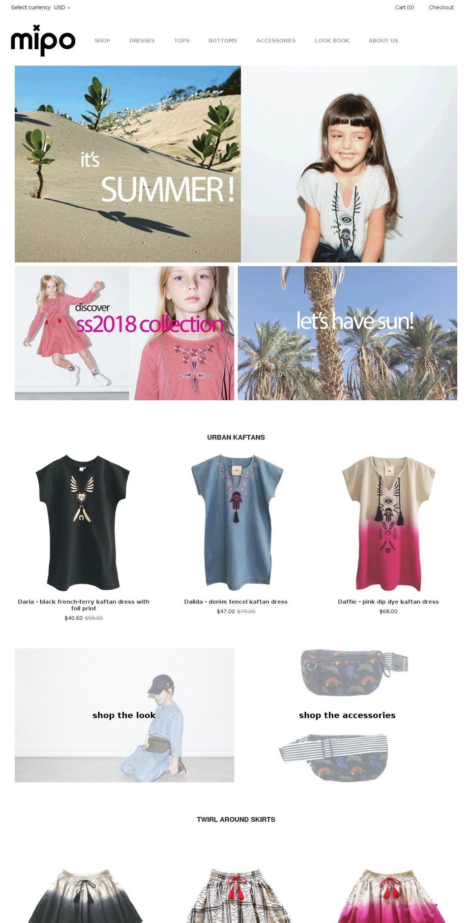 mipoconcept.com — Shopify storefront screenshot