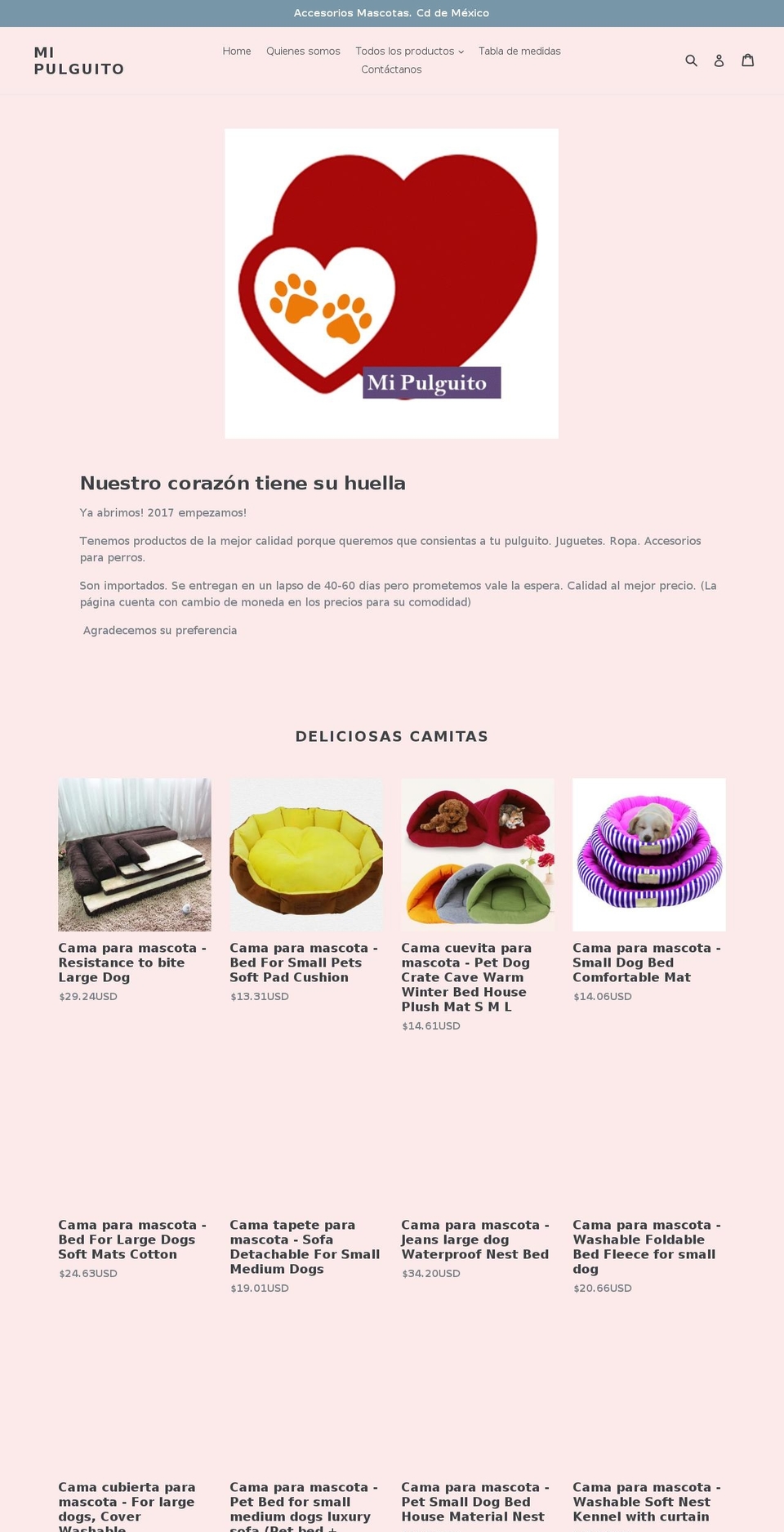 mipulguito.com — Shopify storefront screenshot