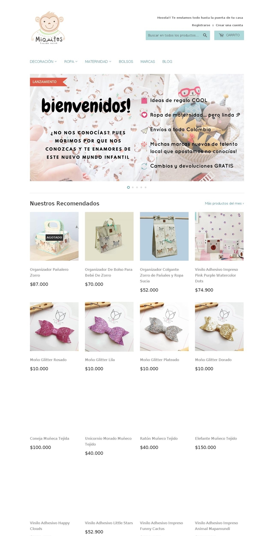 miquitos.com — Shopify storefront screenshot
