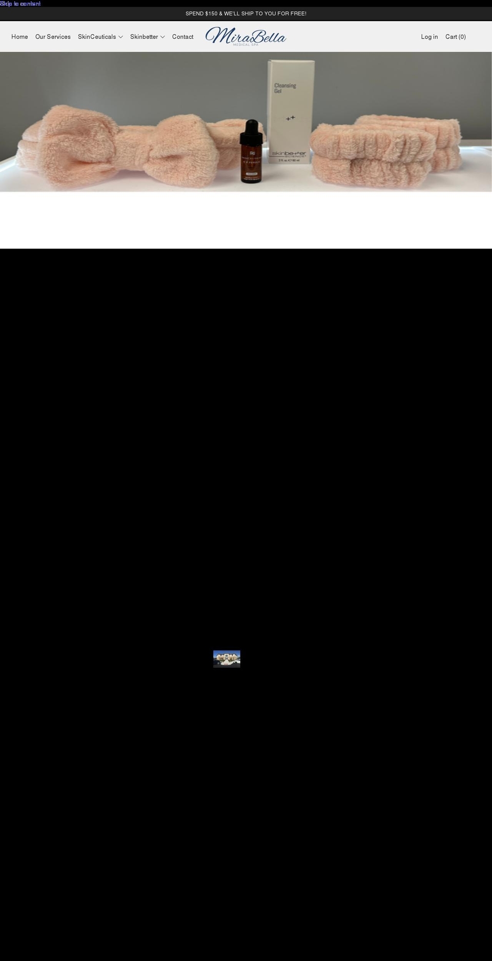 mirabellamedspa.com shopify website screenshot