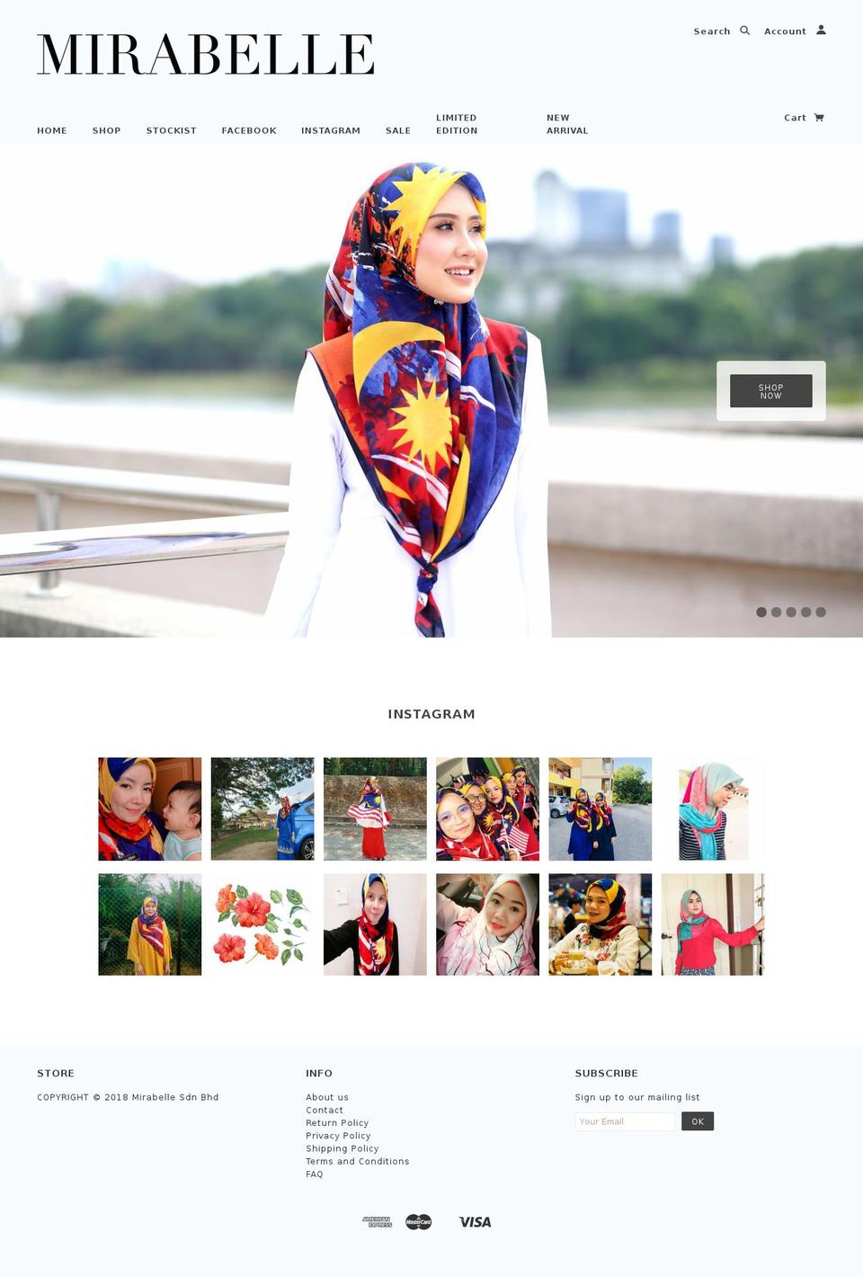 mirabellebawal.com — Shopify storefront screenshot