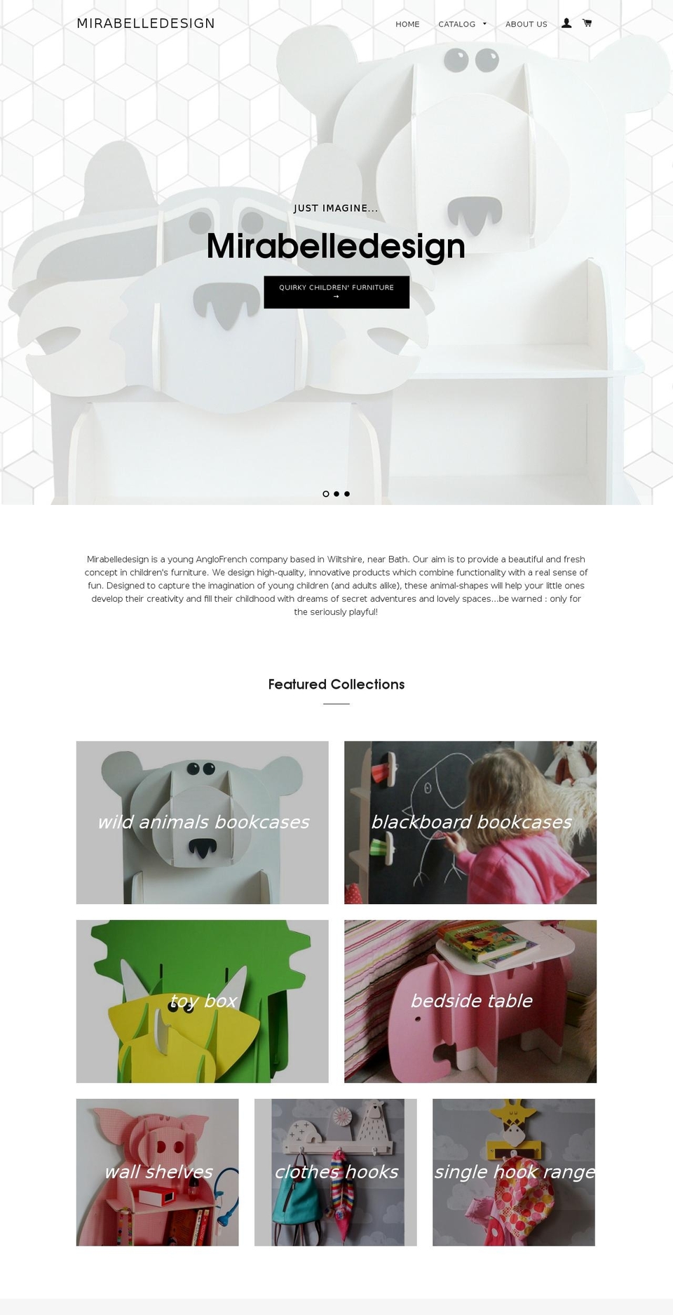 mirabelledesign.com shopify website screenshot