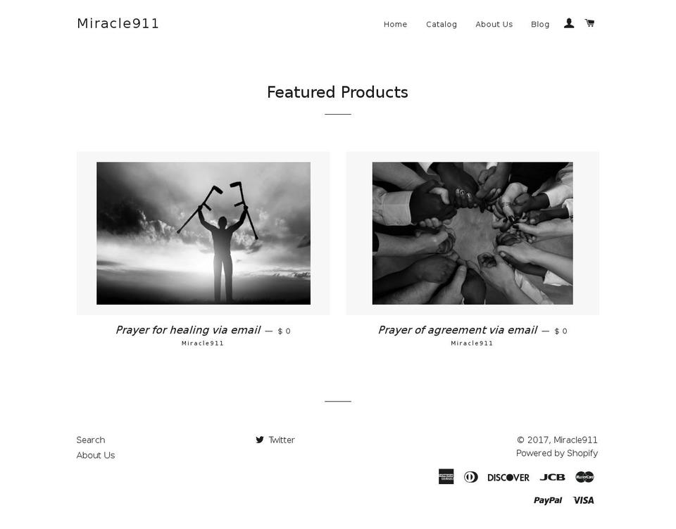 miracle911.com shopify website screenshot