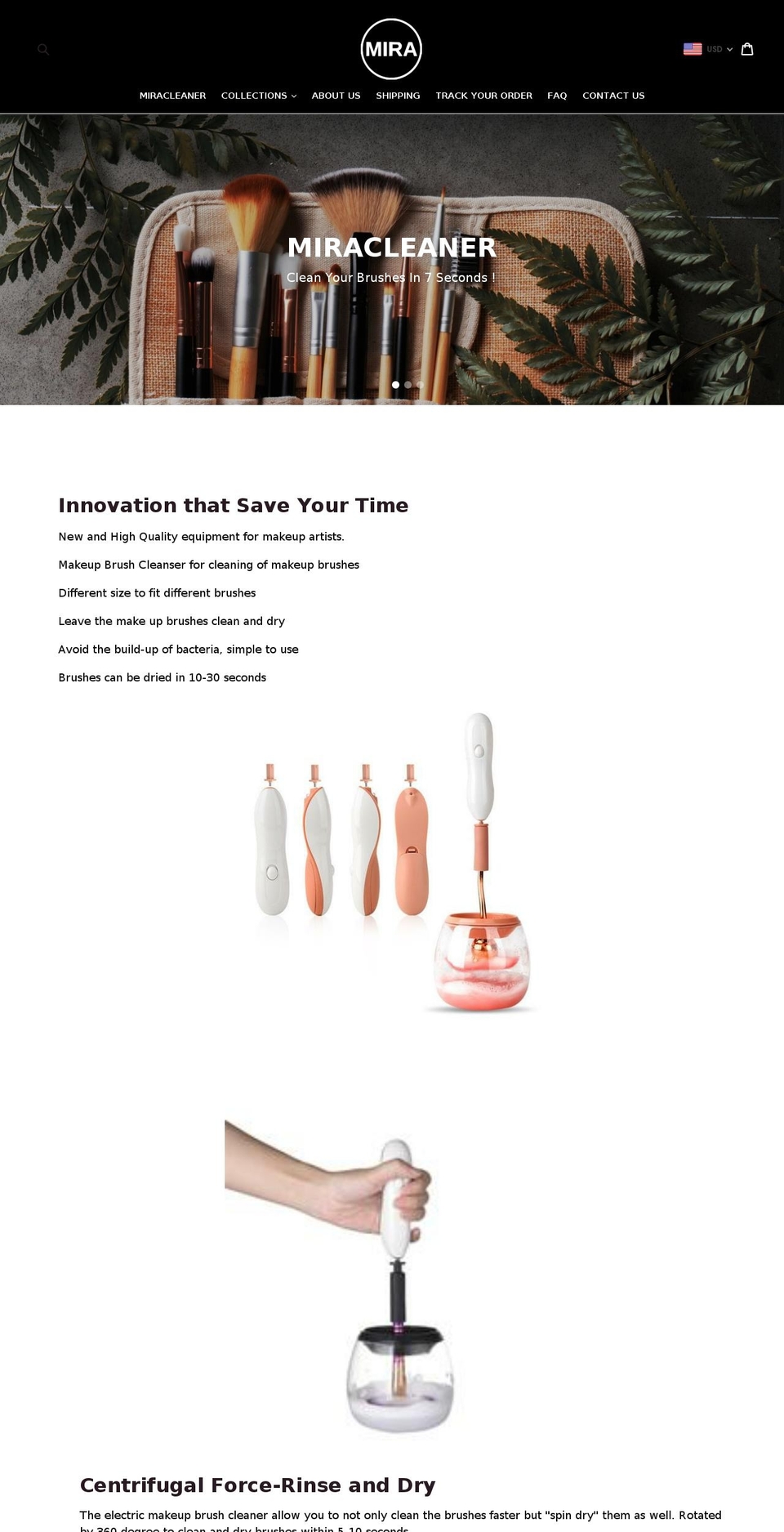 miracleaner.com — Shopify storefront screenshot