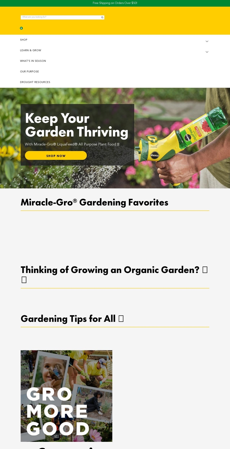 miraclegrotwelve.com shopify website screenshot