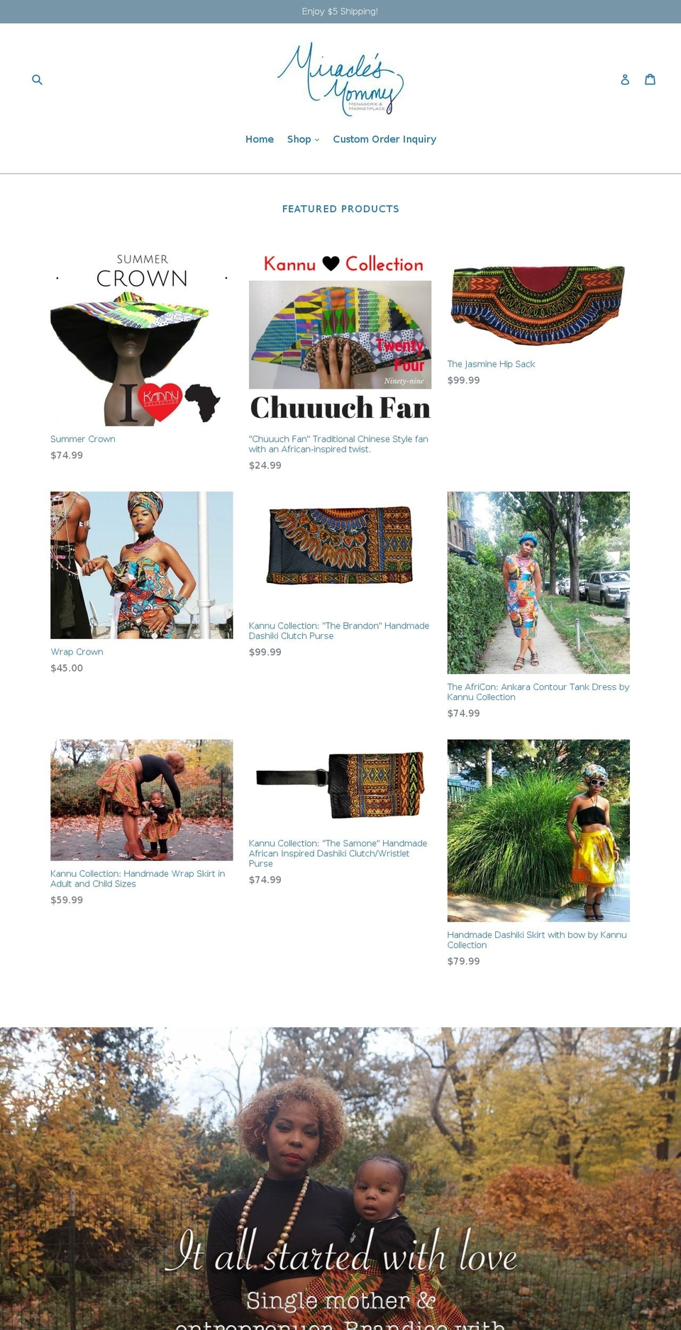miraclesmommy.com — Shopify storefront screenshot