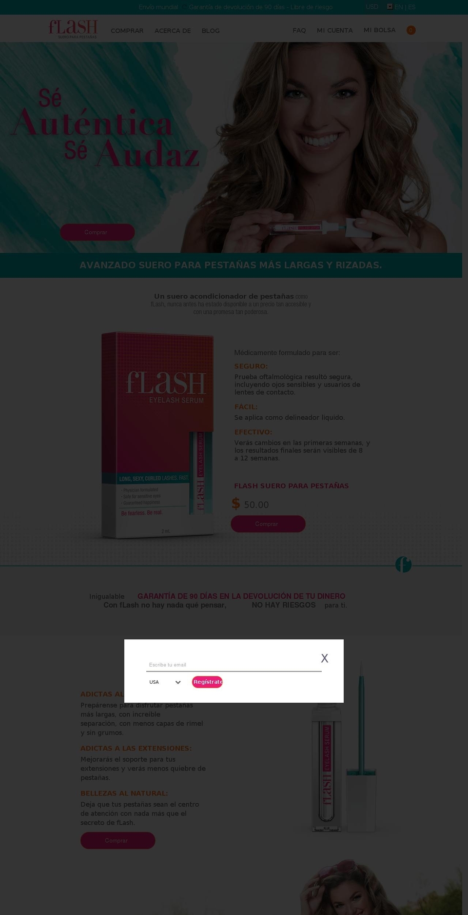 miradaflashpro.com shopify website screenshot