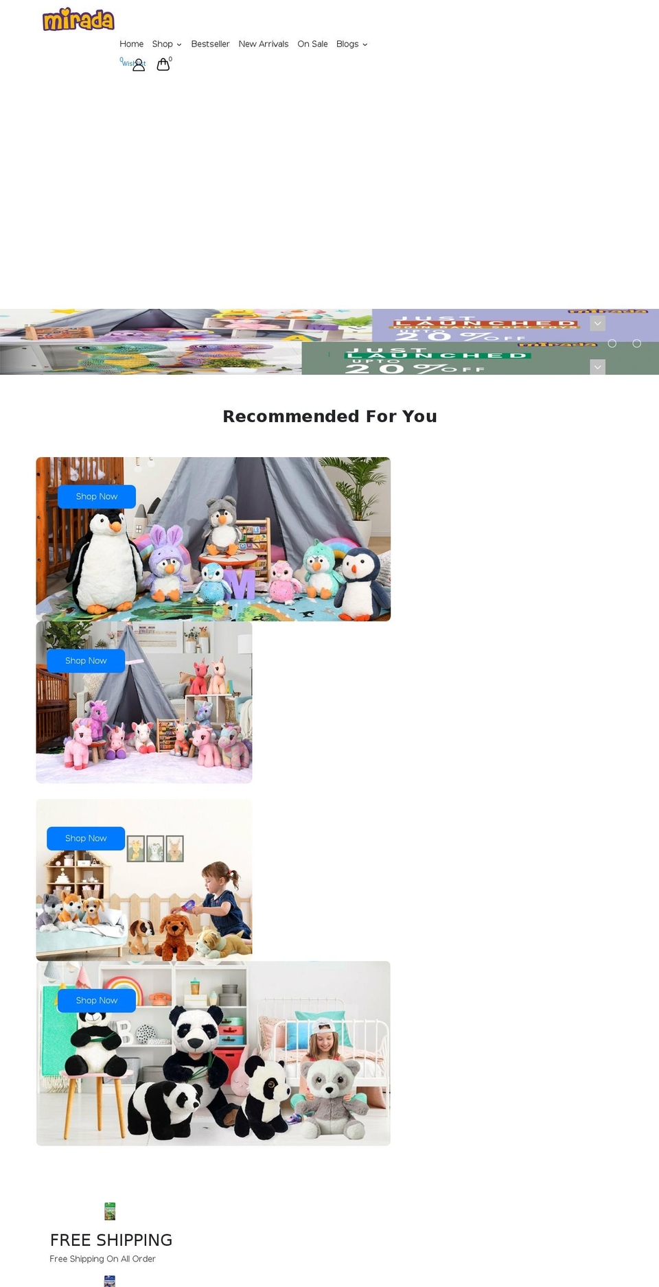 miradakids.com shopify website screenshot