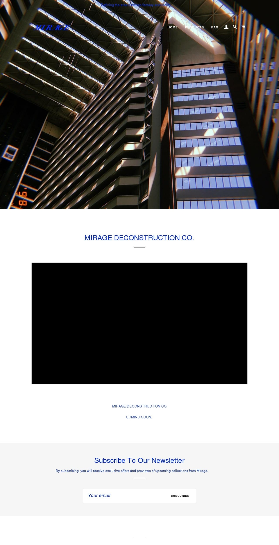 mirage-co.com — Shopify storefront screenshot
