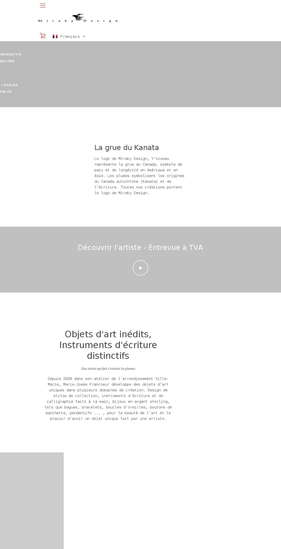 mirakydesign.com shopify website screenshot