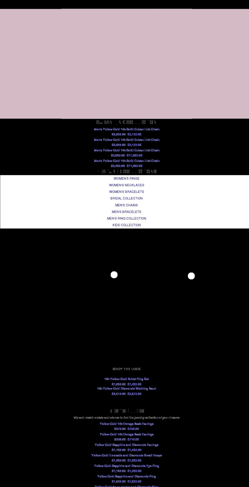 miraljewelers.com shopify website screenshot