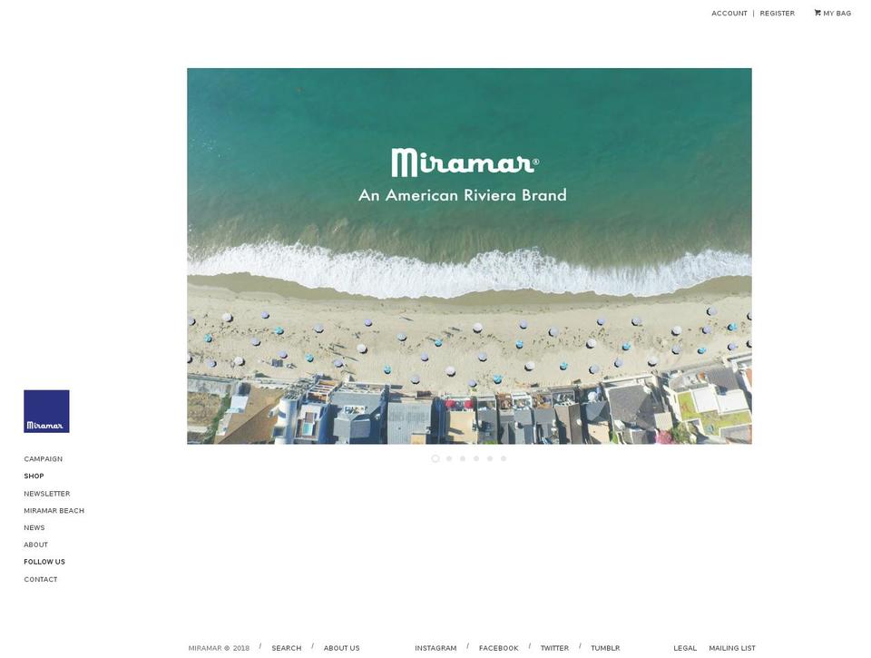 miramar.boutique shopify website screenshot