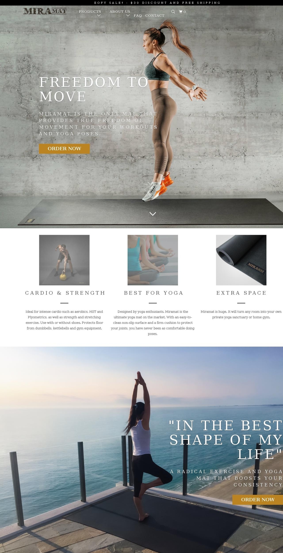 miramat.com.au shopify website screenshot