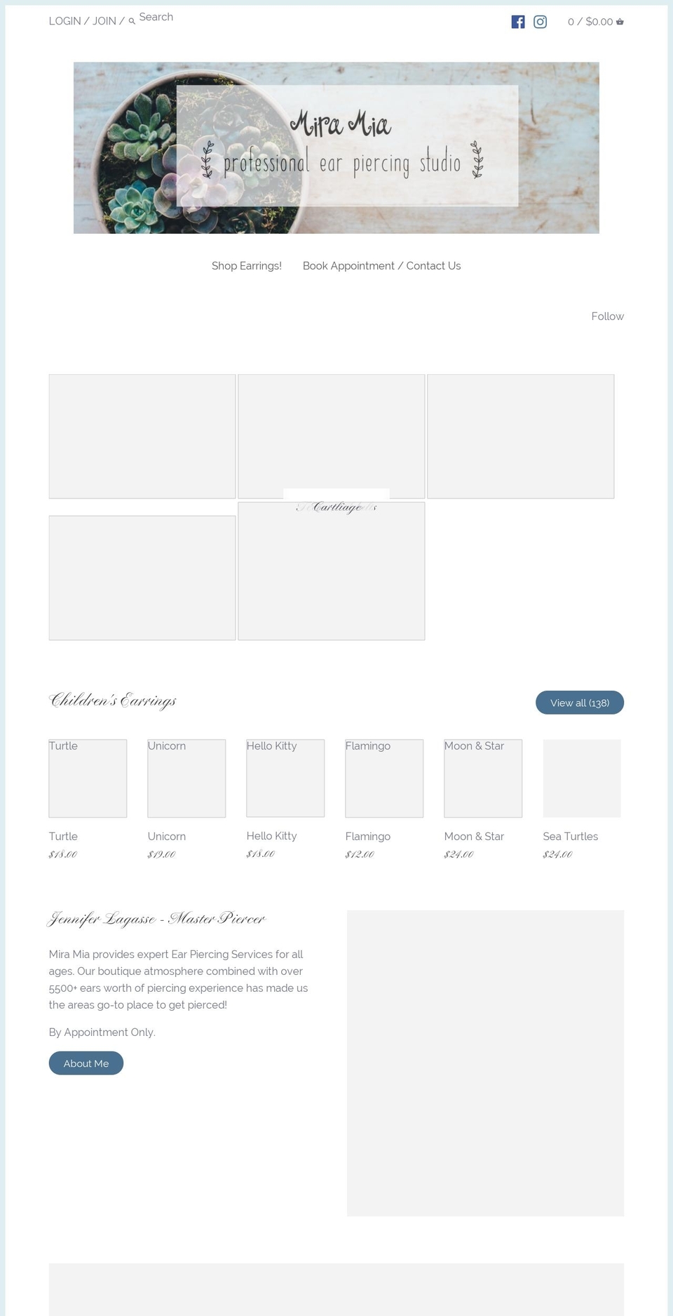 miramiasilver.com — Shopify storefront screenshot