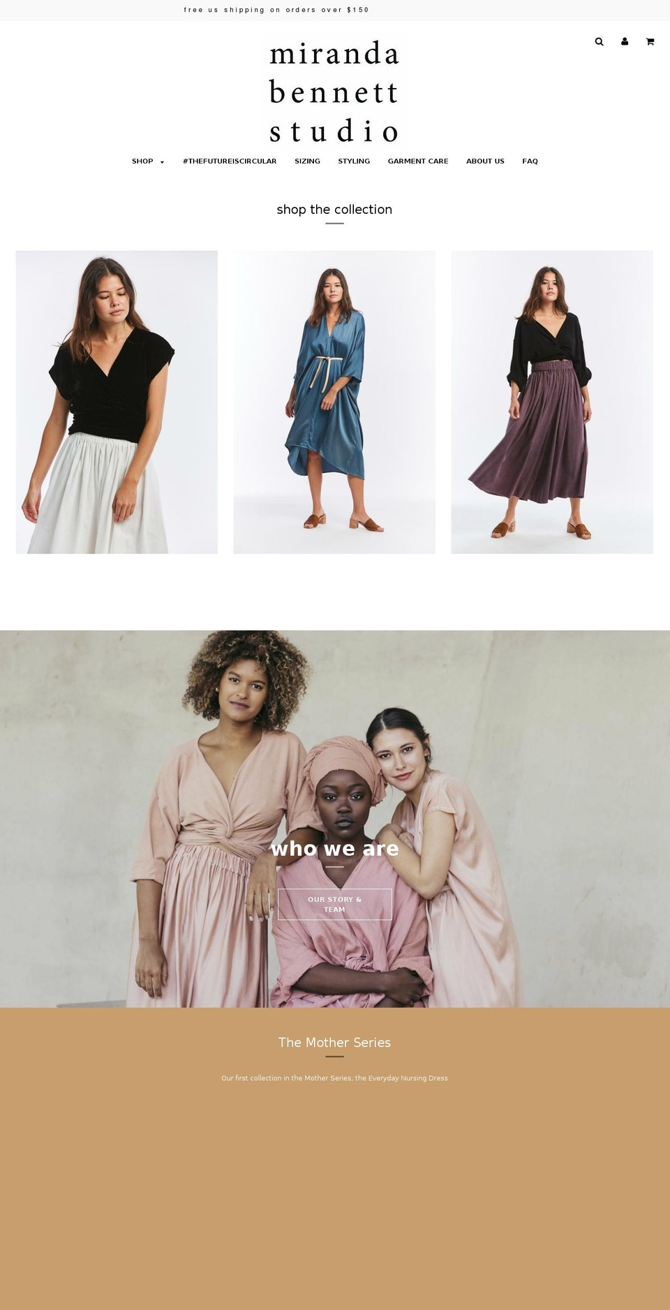 miranda-bennett-studio.myshopify.com shopify website screenshot