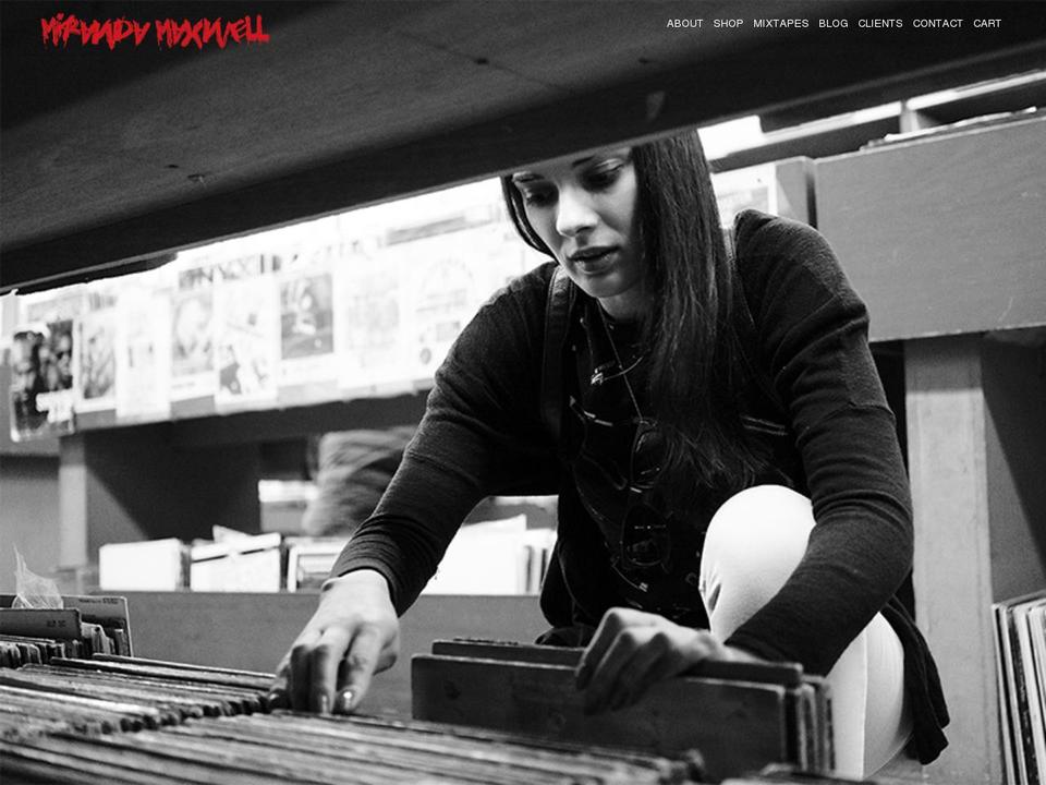 mirandamaxwell.com shopify website screenshot