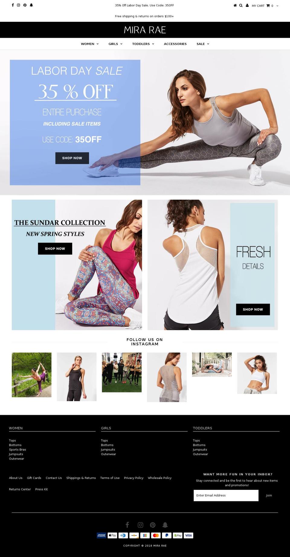 mirarae.net shopify website screenshot