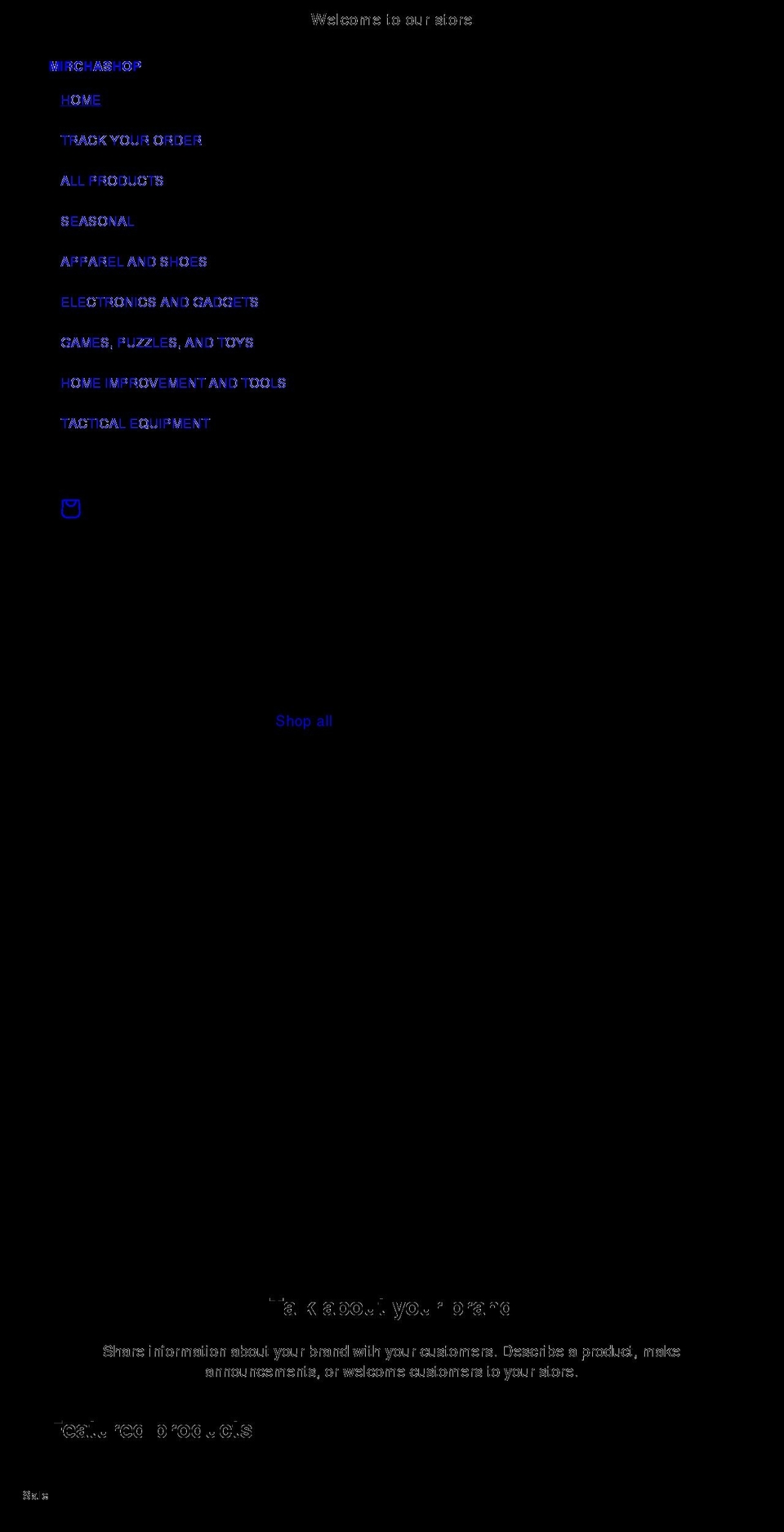 mirchashop.com shopify website screenshot