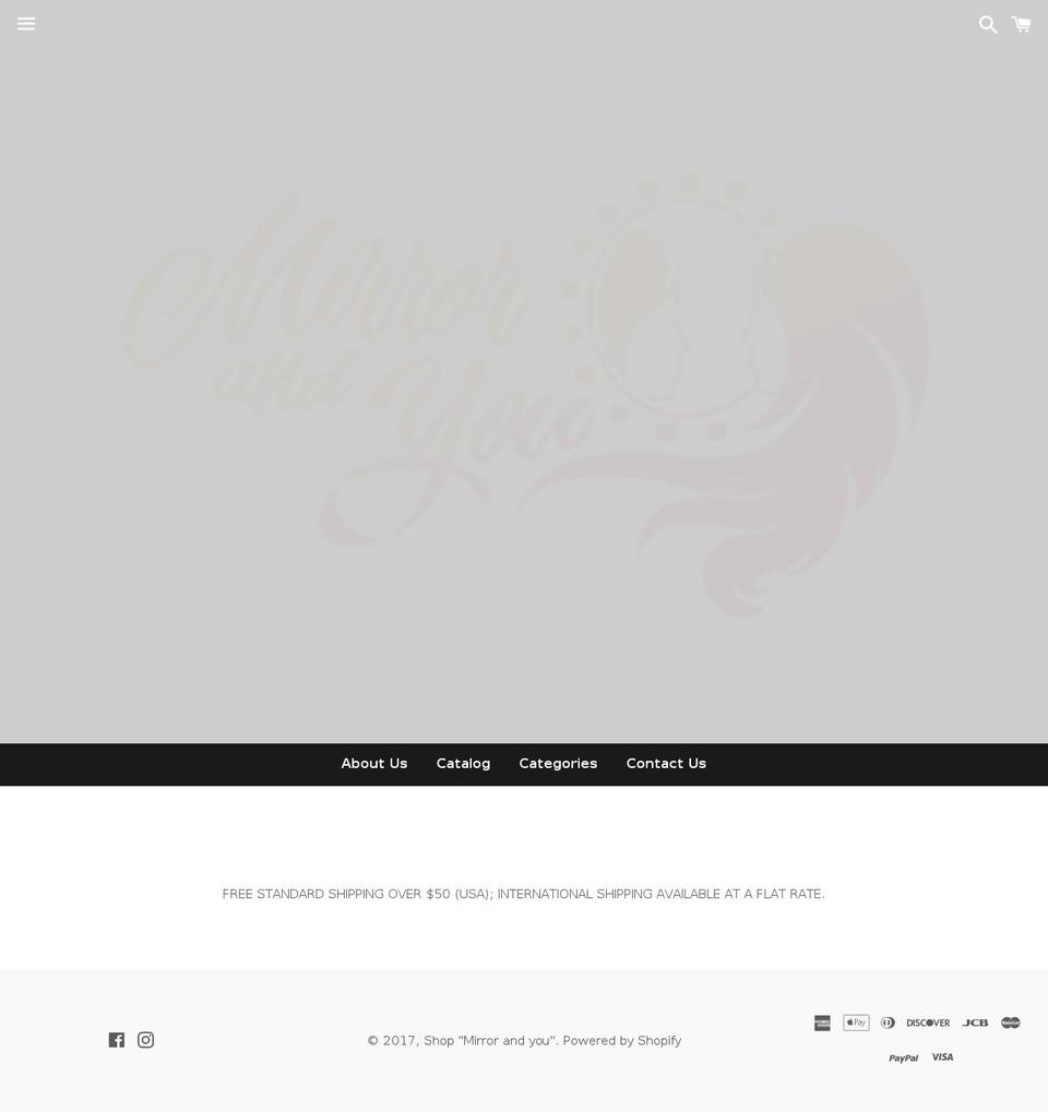 mirrorandyou.net shopify website screenshot