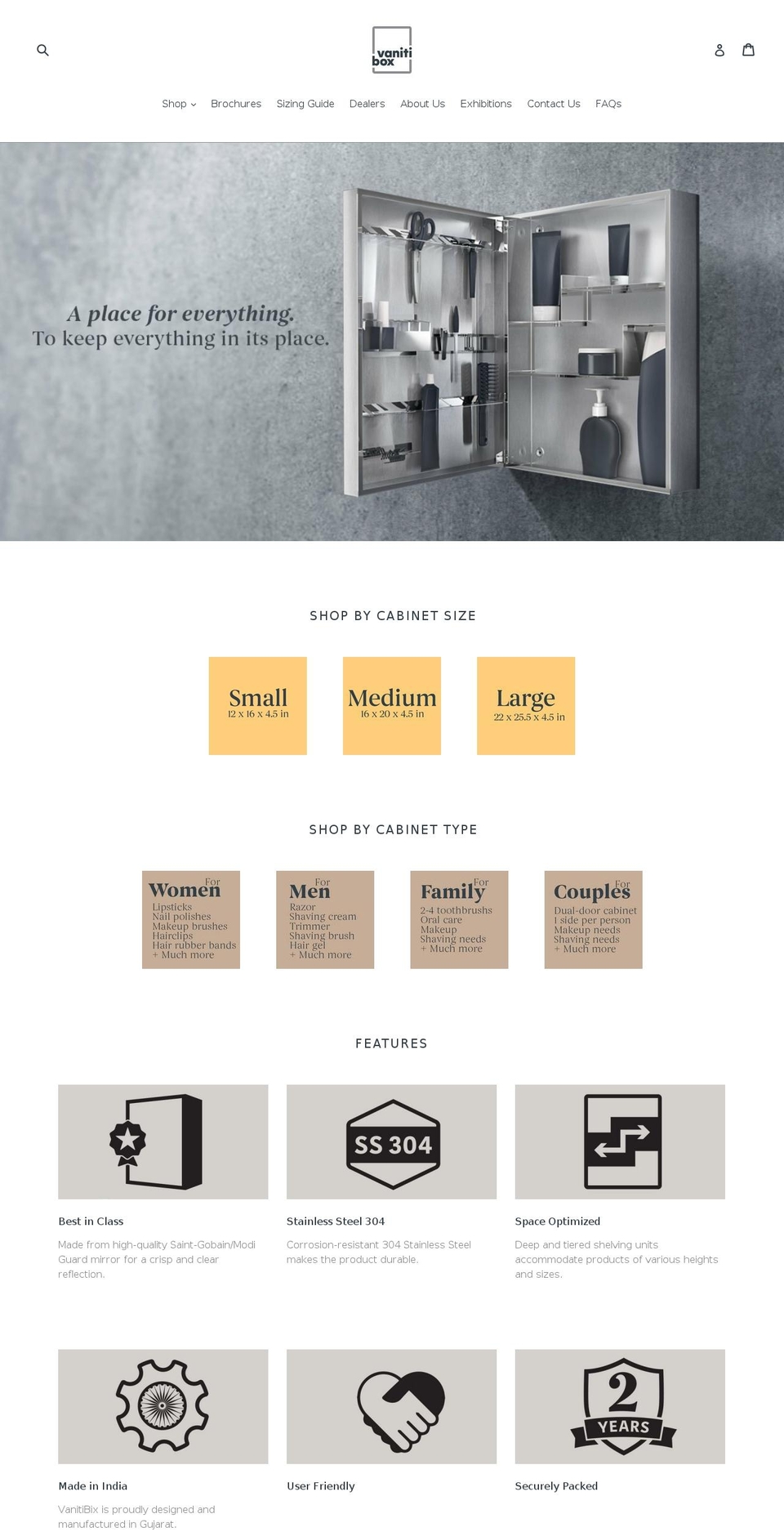 mirrorboxes.com — Shopify storefront screenshot