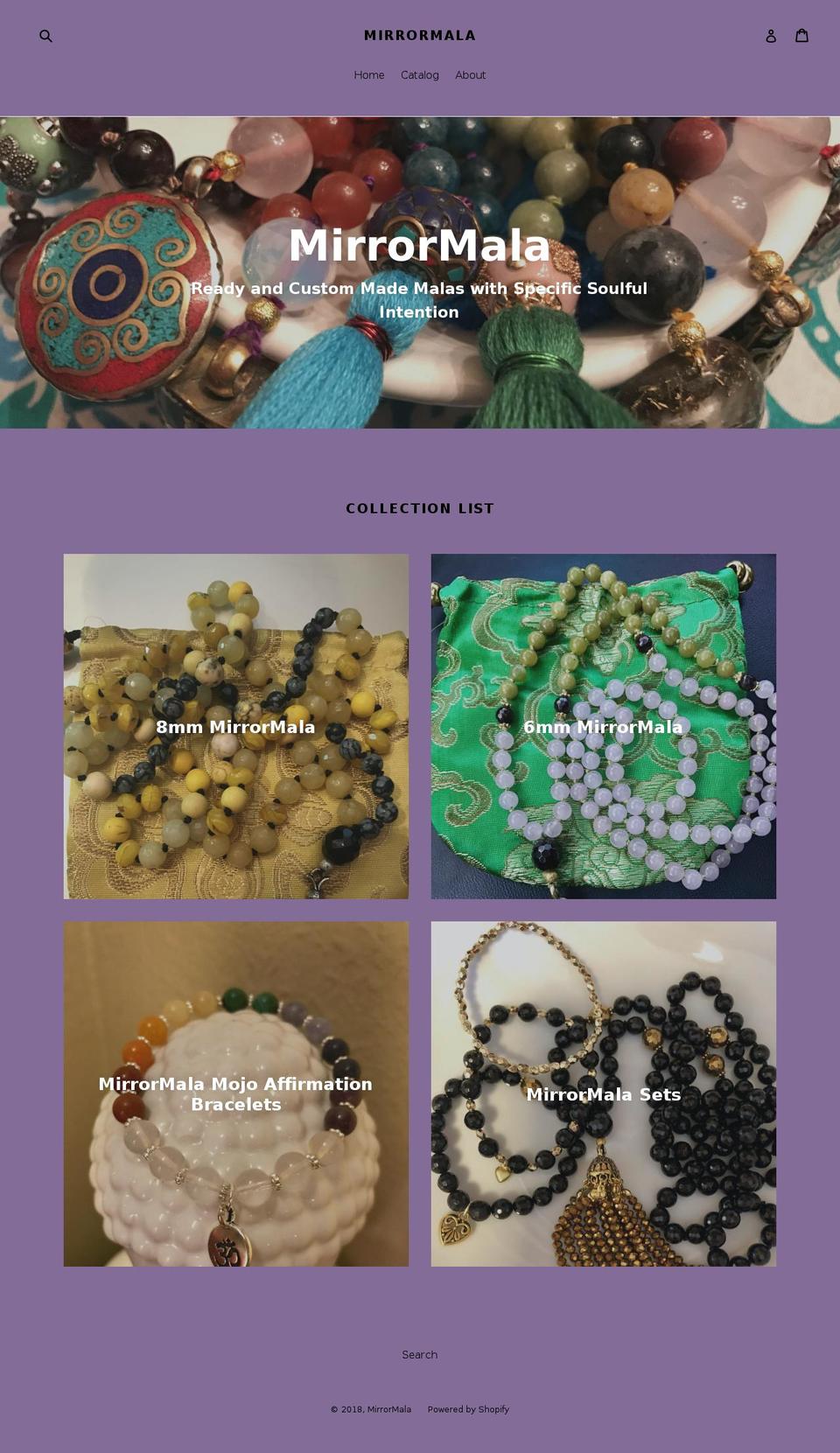 mirrormala.com shopify website screenshot