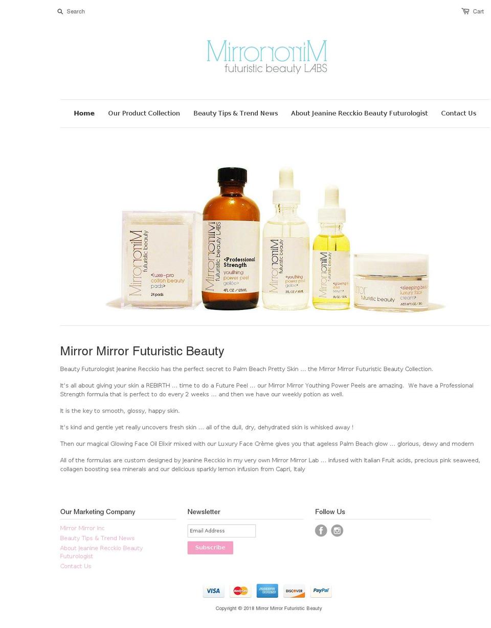 mirrormirrorfuturisticbeauty.com — Shopify storefront screenshot