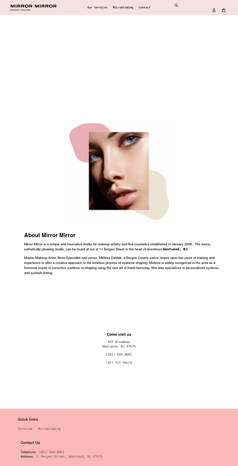 mirrormirrormakeup.com shopify website screenshot