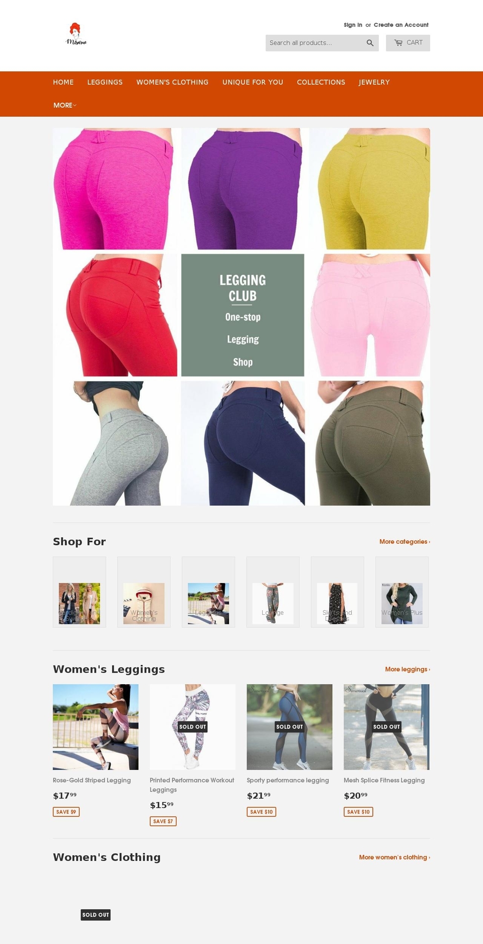 misarue.com — Shopify storefront screenshot