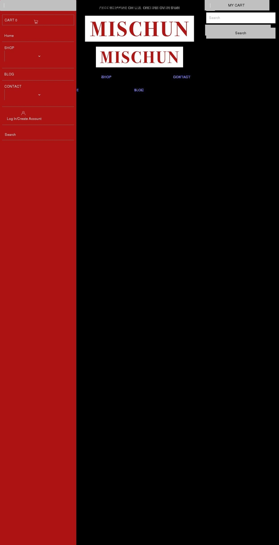 mischun.com shopify website screenshot