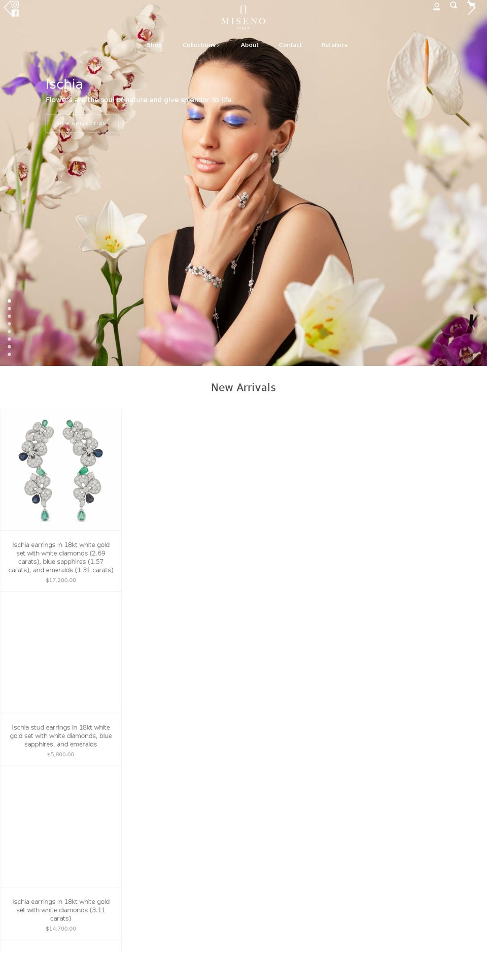 misenousa.com shopify website screenshot