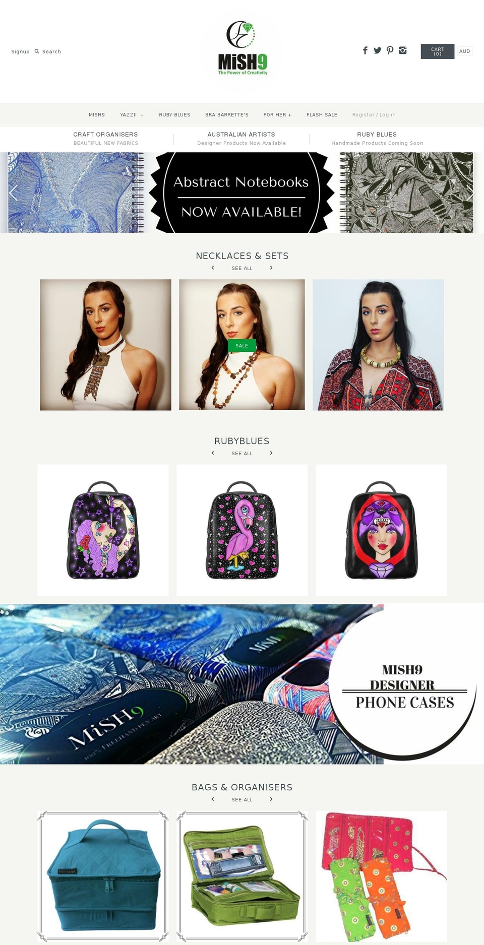 mish9.com — Shopify storefront screenshot