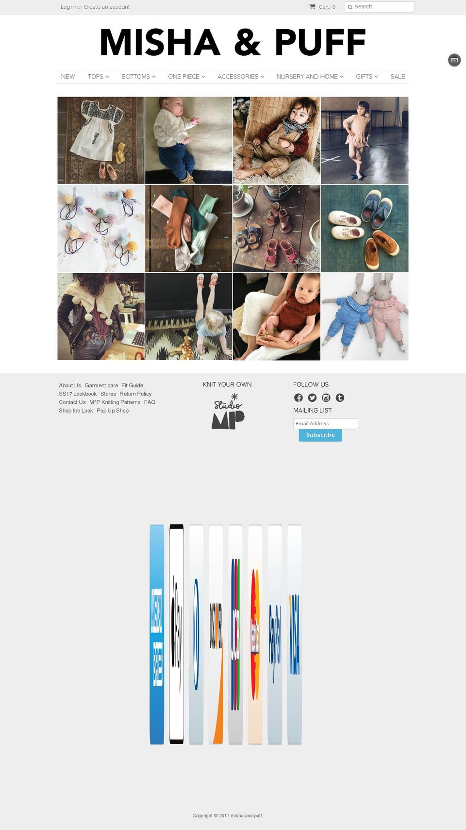 mishaandpuff.com shopify website screenshot