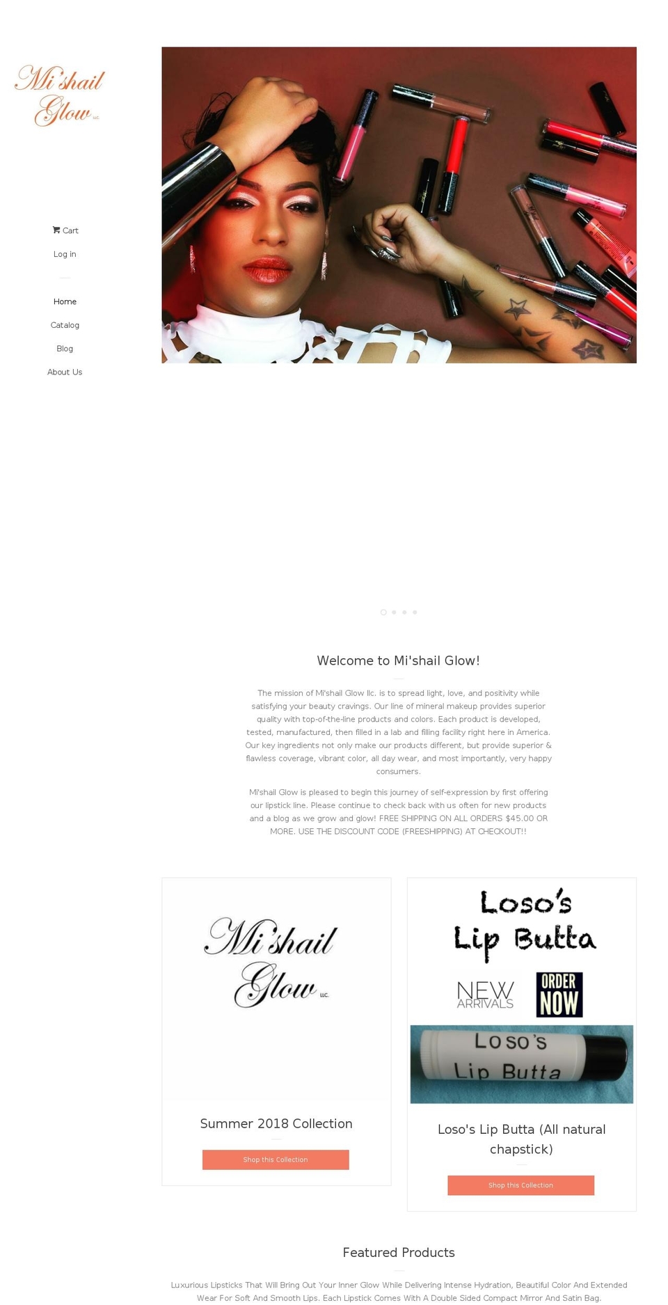 mishailglow.com — Shopify storefront screenshot