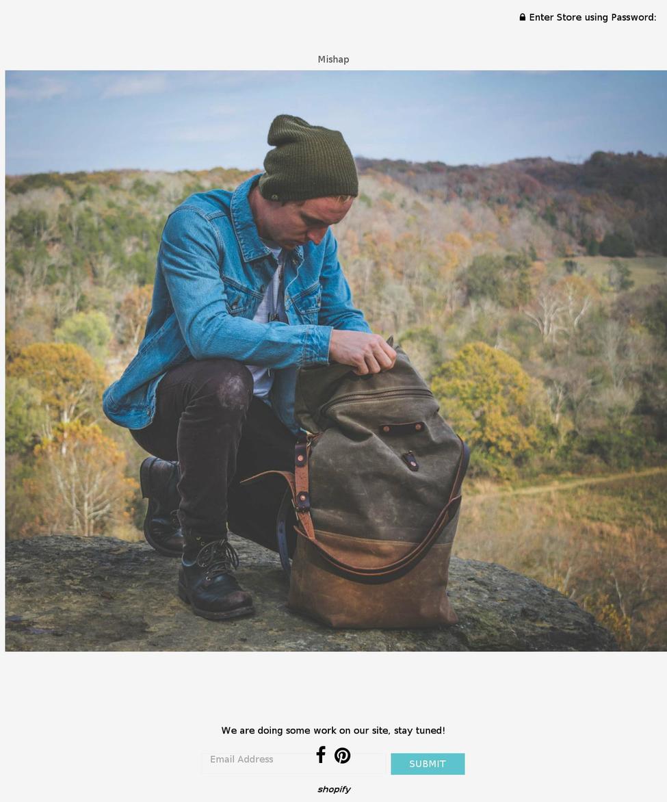 mishapbrand.com shopify website screenshot