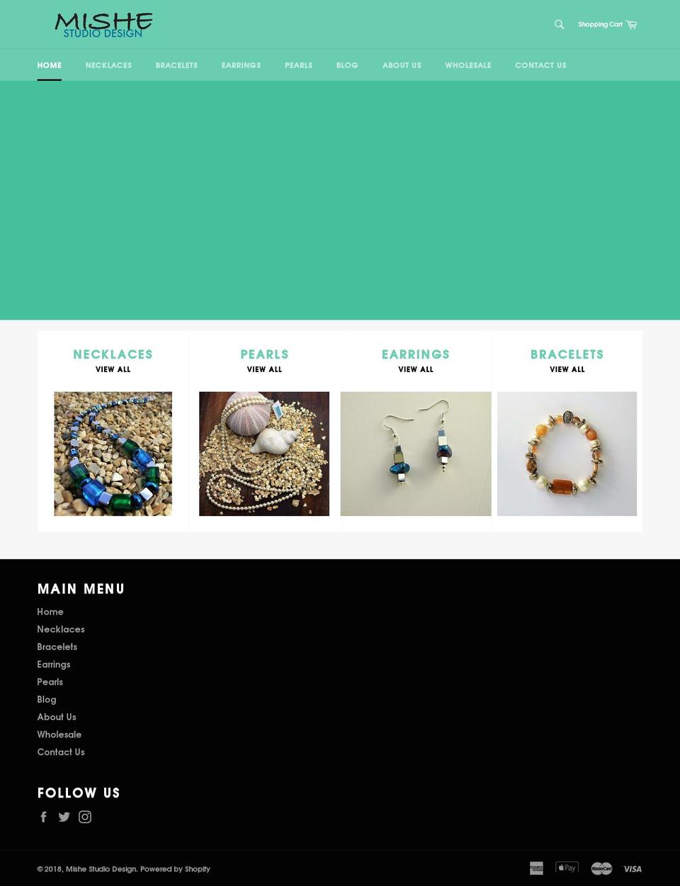 mishestudiodesign.com — Shopify storefront screenshot