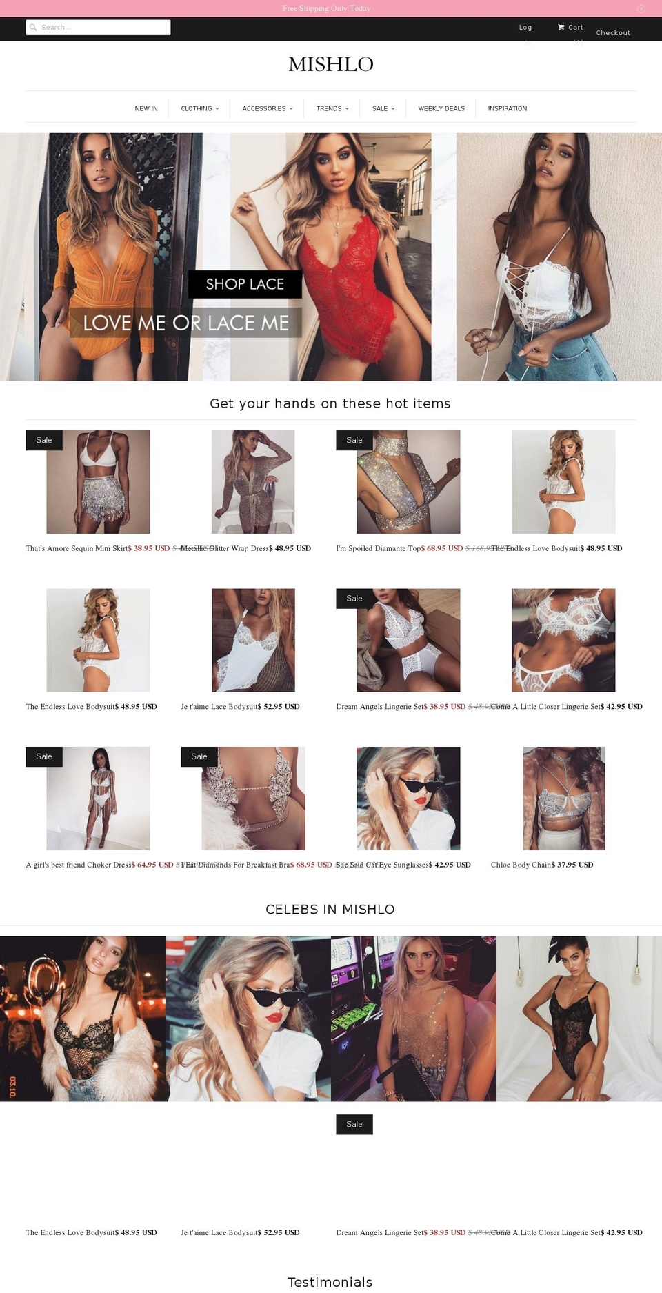 mishlo.com — Shopify storefront screenshot