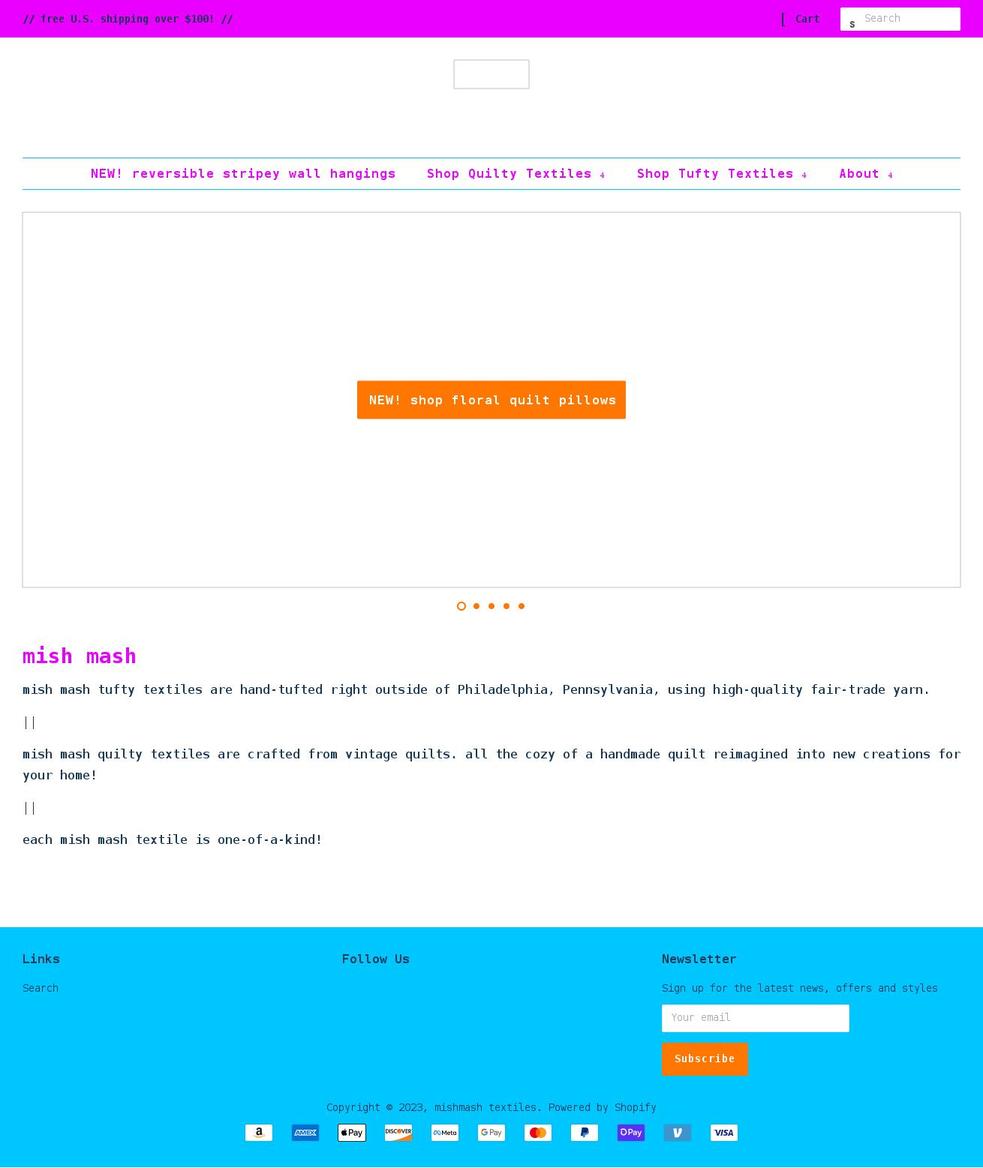 mishmash.design shopify website screenshot