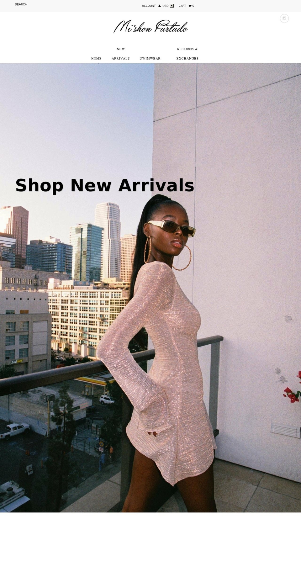 mishonfurtado.com — Shopify storefront screenshot