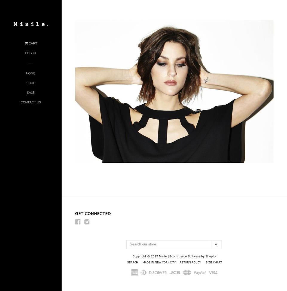 misilenyc.com shopify website screenshot