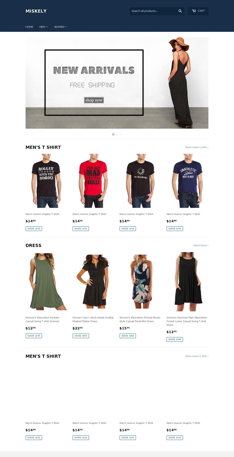 miskely.com — Shopify storefront screenshot