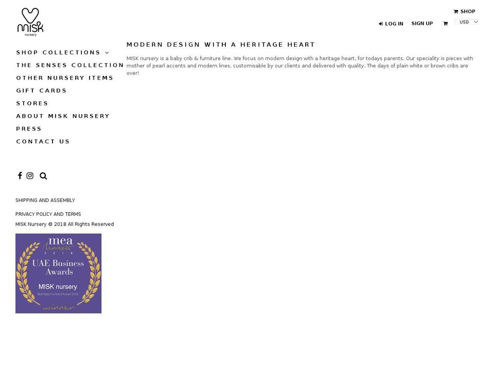 misknursery.com — Shopify storefront screenshot